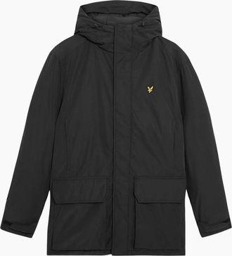 Lyle & Scott Mens Lyle & Scott Jet Black Membrane Parka - Size: 44/Regular