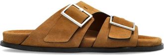Alohas Alba Leren Slippers - Dames - Sandalen - Bruin - 36 EU - Leer - Schoenen