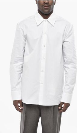 Jil Sander Cotton Poplin Shirt With Italian Collar size 39