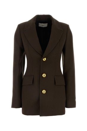 Ami Dark Brown Triple Breasted Blazer