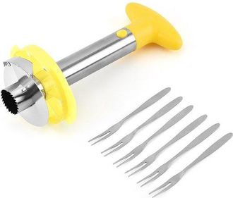 OEM Cortador De Pi&ntilde;a - Quita El Coraz&oacute;n Y Corta Los Anillos, Para La Cocina