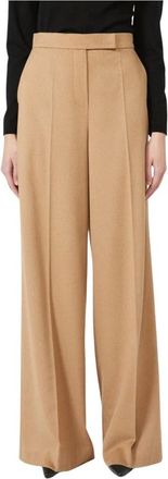 Max Mara Dames, Broeken, Bruin, Maat: 2XL