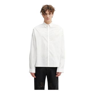 Heliot Emil Heliot Emil, Overhemden, Heren, Wit, L, Katoen, Relaxed Katoenen Shirt