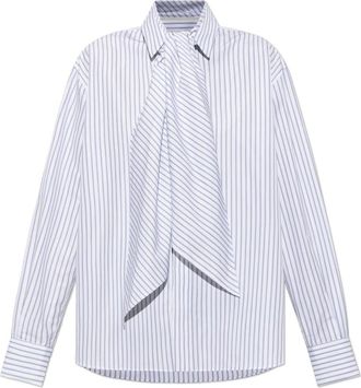 sacai Dames, Blouses & Shirts, Beige, Maat: M Satijn