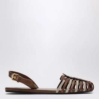 Miu Miu Leather strap sandals