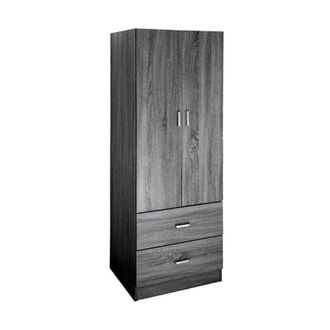 OEM Armario De Dormitorio Con Dos Puertas Y Dos Cajones Cm 60 X 42 X 180 H