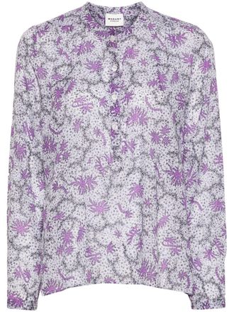 Isabel Marant Blouse met abstracte print - Wit