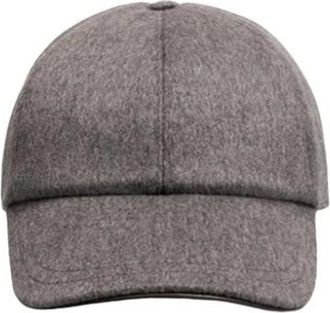 PESERICO Visor Cap - Heren - Petten - Grijs - ONE Size - Wol - Accessoires