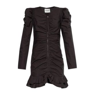 Isabel Marant Dames, Jurken, Zwart, Maat: XS Katoen