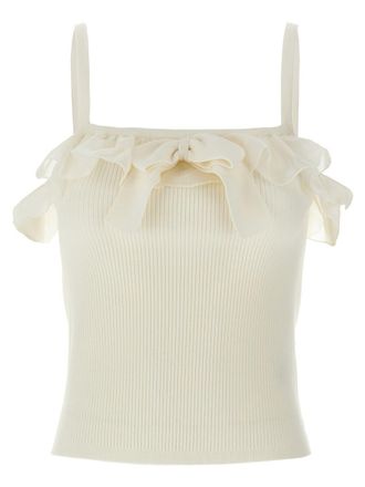Alessandra Rich Ruffle Top