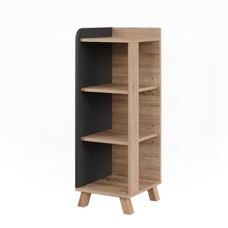 Vicco Mueble Midi Karen, Sonoma/antracita, 30 X 90 Cm Con 4 Estantes