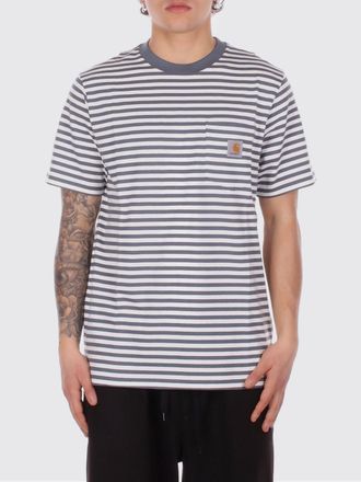 Carhartt Work in Progress T-shirt in cotone a righe con logo Carhartt Wip
