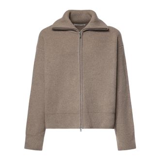STUDIO NICHOLSON Sandos Zip Cardigan - Heren - Truien - Bruin - Maat: L Zijde