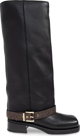 Michael Kors Schoenen, Dames, Zwart, 39 EU, Leer, Colby hak laarzen