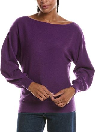 Fort&eacute; Cashmere Off-The-Shoulder Dolman 100% Cashmere Sweater