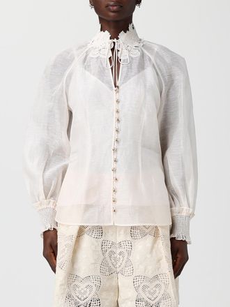 Zimmermann Camicia vittoriana in lino e seta Zimmermann