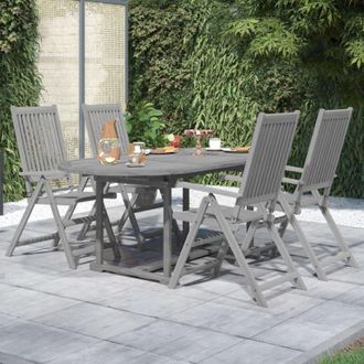 vidaXL Vidaxl - Set da Pranzo per Giardino 5 pz in Legno Massello di Acacia