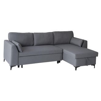 Happy Garden Happy Garden - Sof&aacute; Cama Esquinero Convertible Logan 3 Plazas Gris