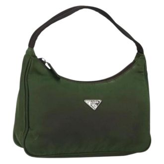 Prada Pre-owned Shoulder Bags, female, Green, Size: ONE SIZE Pre-owned Vintage Shoulder Bag