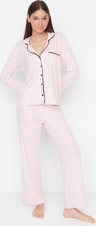 Trendyol Vrouw/Meisje Kraag Pyjama Set 2 pak