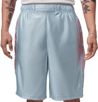 Nike Jordan Mens Essentials Cat Scratch Shorts - Aura/Iced Carmine Size XXL