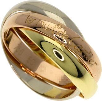 Cartier Trinity Yellow Gold (18K) Pink Gold (18K) White Gold (18K) Band Ring (Pre-Owned)