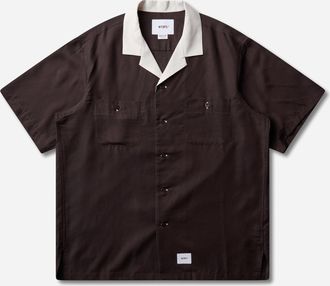 Wtaps Men s Kingpin 02 Shortsleeve Shirt Brown