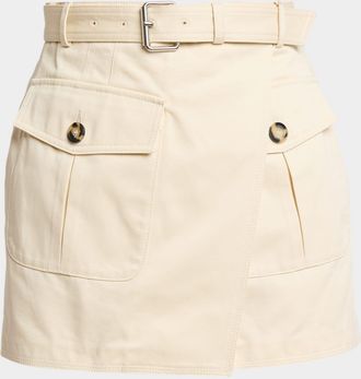 Proenza Schouler Bruni Belted Mini Utility Skirt