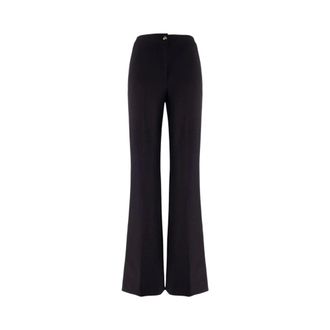 Nenette Flared Cady Broek - Dames - Broeken - Zwart - Maat: S Poliester