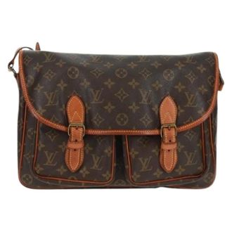 Louis Vuitton Pre-owned Cross Body Bags, unisex, Brown, Size: ONE SIZE Pre-owned Vintage Canvas Cross Body Bag