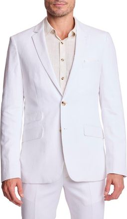 Paisley & Gray Dover Slim Fit Sport Coat in White Lotus Linen at Nordstrom Rack, Size 40 Regular