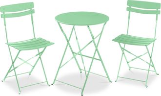 Best Choice Products 3 Piece Folding Metal Bistro Set