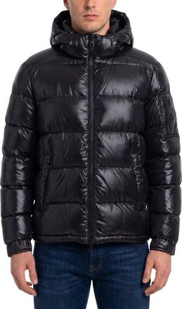 Herno Black Quilted Hood Jacket