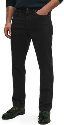 Brooks Brothers Five-Pocket Straight Leg Pants in Black at Nordstrom, Size 40 X 32