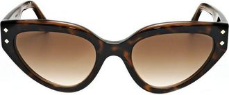 Bulgari Ladies Black Cat Eye Sunglasses 0BV8256-54703B-2