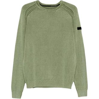 Roberto Ricci Design Round-neck Knitwear, male, Green, Size: M Round-neck Raglan Knit
