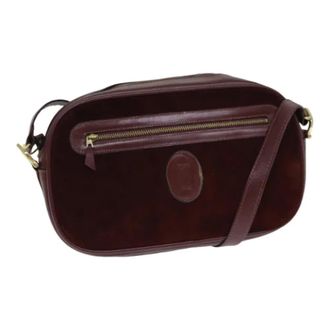 Cartier Pre-owned Cross Body Bags, female, Red, Size: ONE SIZE Pre-owned Suede Shoulder Bag