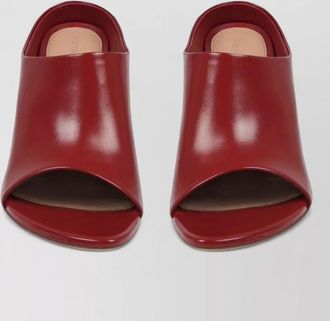 Bottega Veneta mule shoes frog motif glossy finish