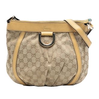 Gucci Pre-owned Womens Gg Canvas Abbey D Ring Crossbody - Tan Textile - One Size