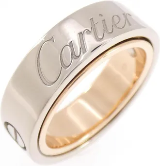 Cartier Pink Gold (18K) White Gold (18K) Band Ring (Pre-Owned)