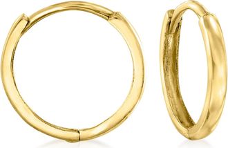 Canaria Canaria Italian 10kt Yellow Gold Petite Huggie Hoop Earrings