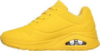 Skechers Womens Uno Stand on Air Sneaker, Yellow 02, 2.5 UK
