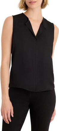 Nic+Zoe Mixed Media Layering Top in Black Onyx at Nordstrom, Size X-Small