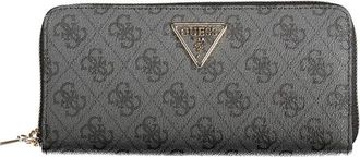 Guess Zwarte Polyethyleen Damesportemonnee Laurel II - Dames - Portefeuilles - Grijs - ONE Size - Accessoires