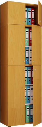 ebuy24 Armario De Oficina Vcm Xxl Con 5 Compartimentos Y Un Accesorio Armario De Archivo Moderno Con Puertas Giratorias Dimensiones Aprox. Al. 223 X An. 70 X
