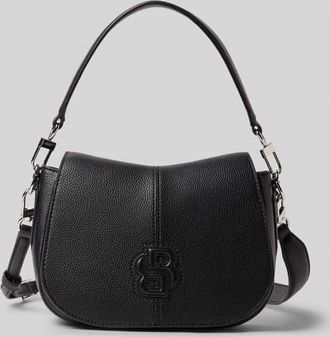 HUGO BOSS Henkeltasche mit Logo-Applikation Modell ANETT NEW SADDLE in Black, Größe 1