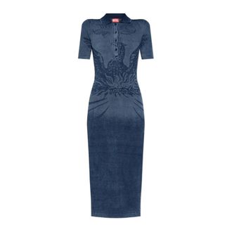 Diesel Jurk M-Fenny-Drs - Dames - Casual kleedjes - Blauw - 2XS - Denim - Kleedjes