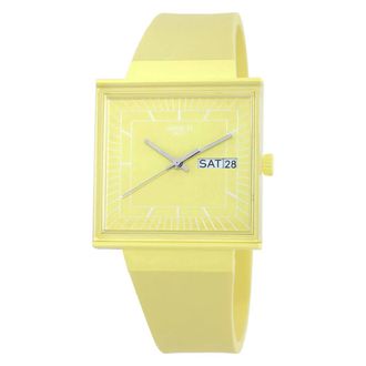 Swatch What If...Lemon? Quartz Unisex Watch SO34J700