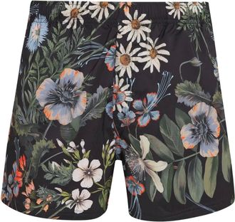 Osklen floral-print swim shorts - men - Elastane/Polyester - GG - Black