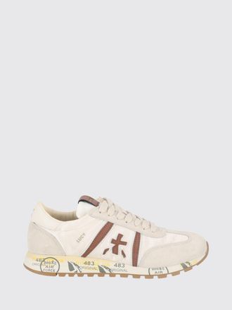 Premiata Lucyd Suede and Polyamide Sneakers with Logo